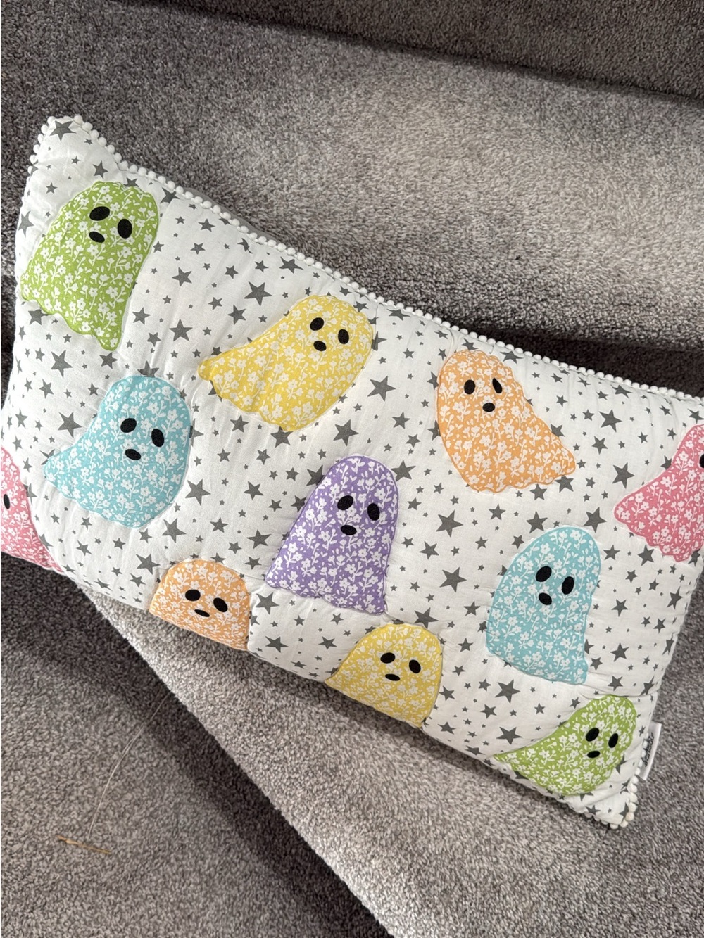 Multicolor Ghost-Print Decorative Lumbar Pillow - Home Bedding